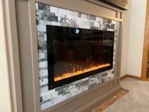 Stone Fireplace Installation
