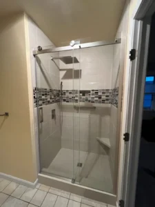 Modern Shower Tile Installation