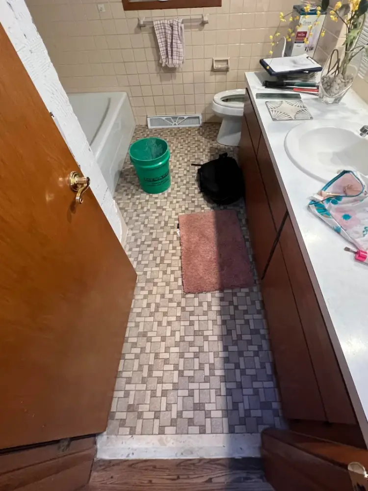 bathroom before