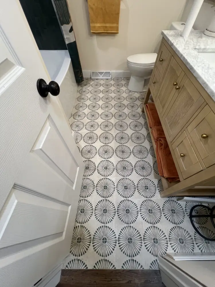 bathroom tile beautiful after